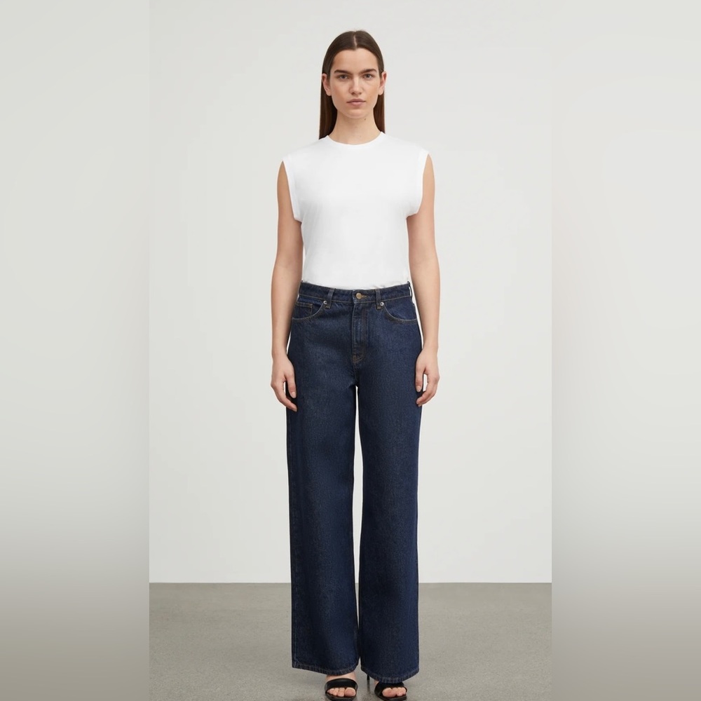 Skall Studio Willow Wide Jeans Indigo Blue Size 27